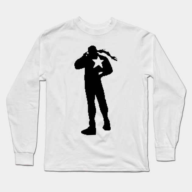 Terry Lone Wolf Bogard Long Sleeve T-Shirt by Karambola